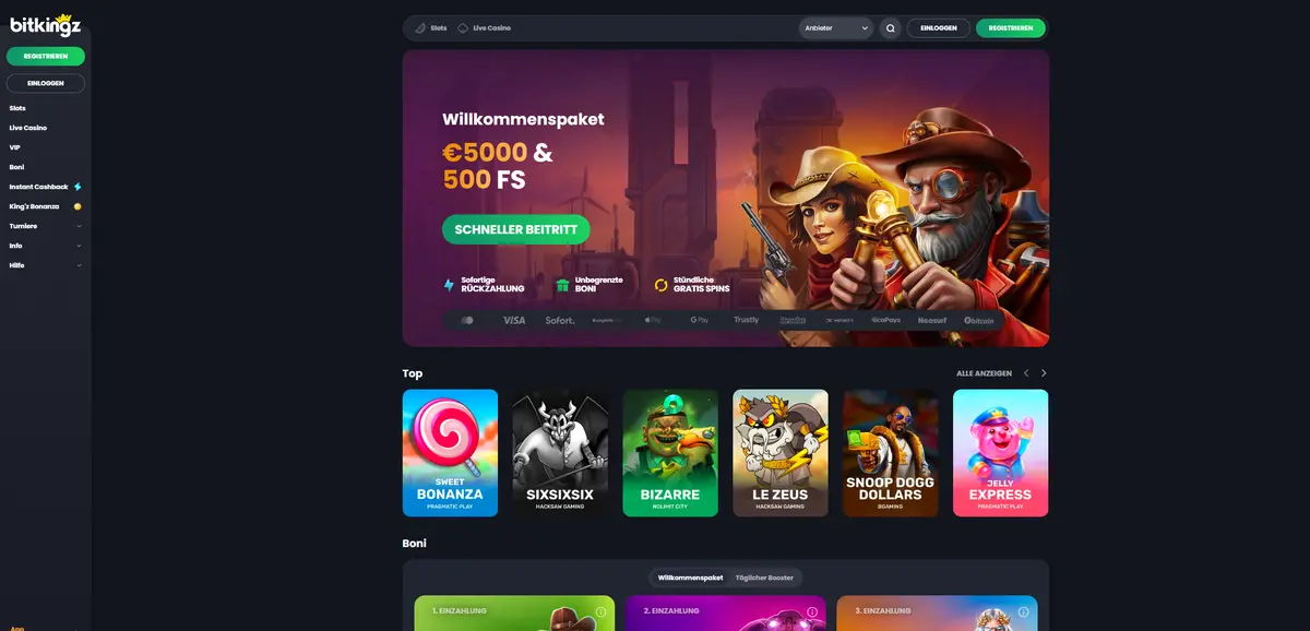 Bitkingz Sofort Auszahlung Casino