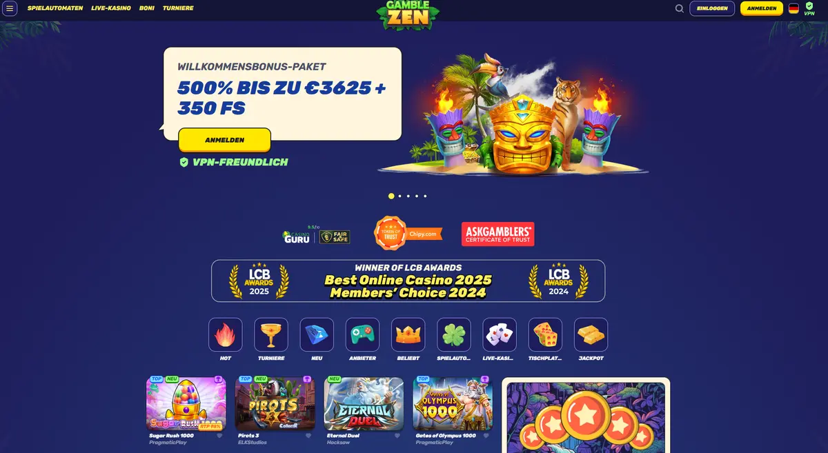 Gamblezen Sofort Auszahlung Casino